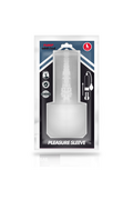 Masturbatore Pleasure Sleeve Trasparente per PUMP ADDICTED - Esperienza Visuale Intensa