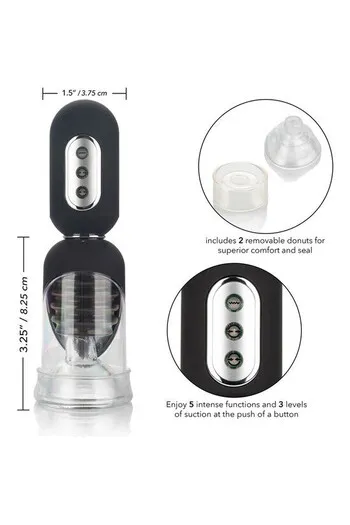 High-Tech Automatic Pump with Intense Suction & Vibration | California Exotics