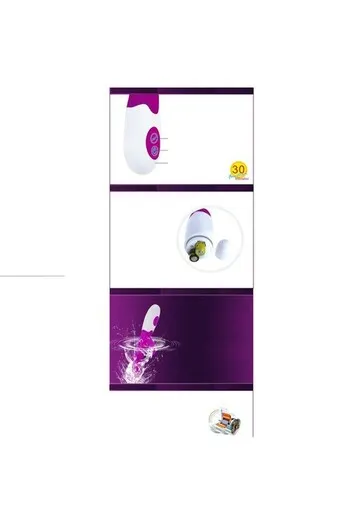 Lilac and White Climbing Vibrator - Intense Clitoral Stimulation