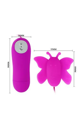 Stimolatore Clitorideo a Farfalla con Telecomando - Vibrazione Remota per Piacere Intimo