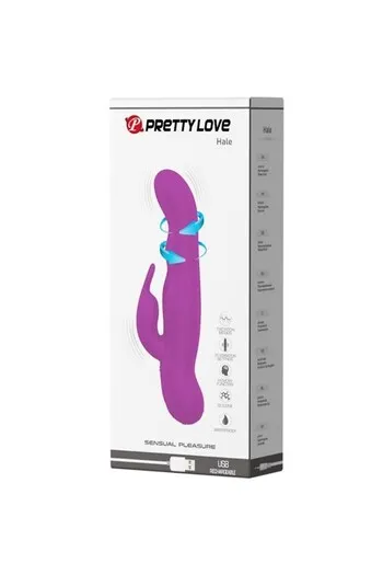 Pretty Love Hale: Massaggiatore Rotante in Silicone Lilla con 30 Modi Vibrazione