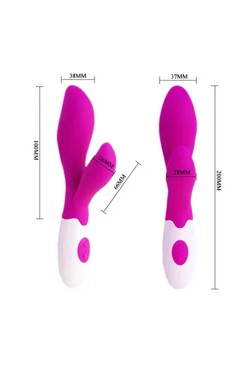 Vibratore Rampante Lilla e Bianco - Stimolazione Clitoridea e Vaginale Premium