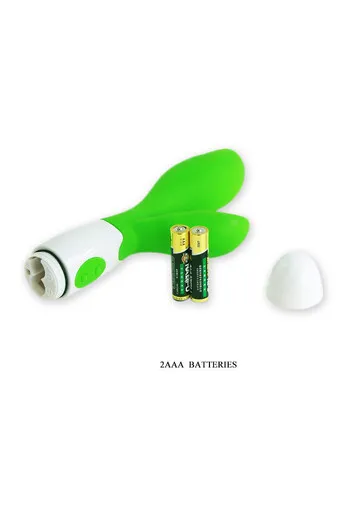 Elegant Green and White Rabbit Vibrator - 30 Vibration Modes | Pretty Love
