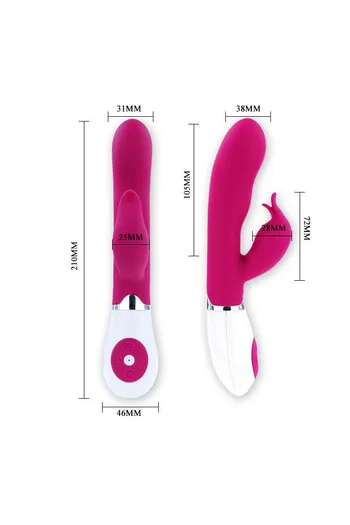 Pretty Love Lilac and White Rabbit Vibrator | 30 Vibration Modes | Premium Quality