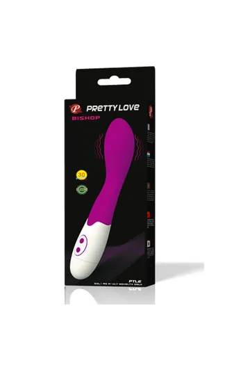 Vibratore Bishop Lilla e Bianco - Stimolazione Potente e Design Elegante | Pretty Love