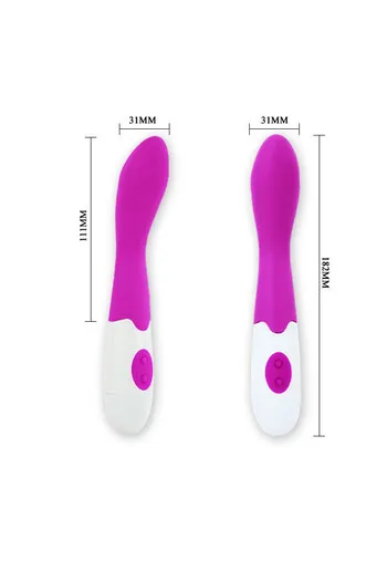 Vibratore Bishop Lilla e Bianco - Stimolazione Potente e Design Elegante | Pretty Love