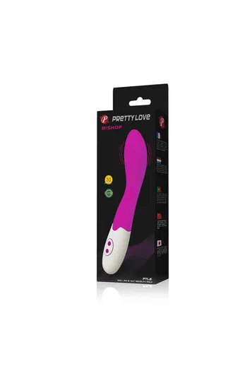 Vibratore Bishop Lilla e Bianco - Stimolazione Potente e Design Elegante | Pretty Love