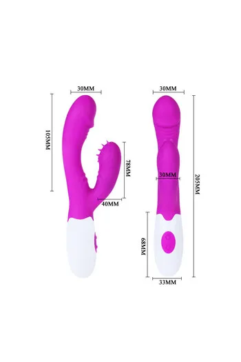 Vibratore Rampante Lilla e Bianco - Stimolazione Clitoridea Irresistibile | Pretty Love