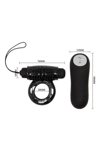 Remote Control Vibrating Ring for Couples - Pleasure Control and Male Enhancement