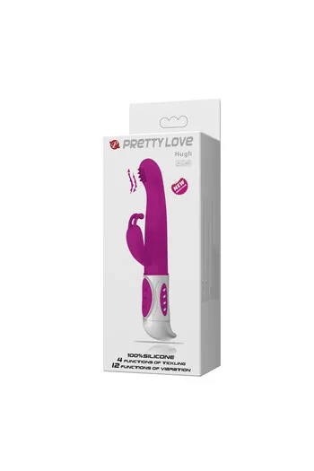 Hugh: Oscillating G-Spot Stimulator with Clitoral Massager | Pretty Love