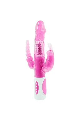 Pretty Bunny: Multifunction Rotating Vibrator with 12 Speeds and Anal Stimulation
