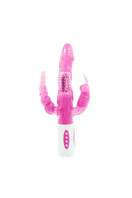 Pretty Bunny: Multifunction Rotating Vibrator with 12 Speeds and Anal Stimulation