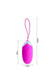 Stimolatore a Uovo Elegante Pretty Love - 12 Funzioni Vibrazione, Ricaricabile