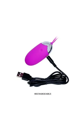 Stimolatore a Uovo Elegante Pretty Love - 12 Funzioni Vibrazione, Ricaricabile