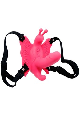 Butterfly Vibrating Harness with Stimulating Dildo - Discover Ultimate Pleasure