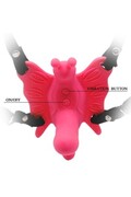 Arneo a Farfalla Vibrante con Dildo e Telecomando - 30 Modalità