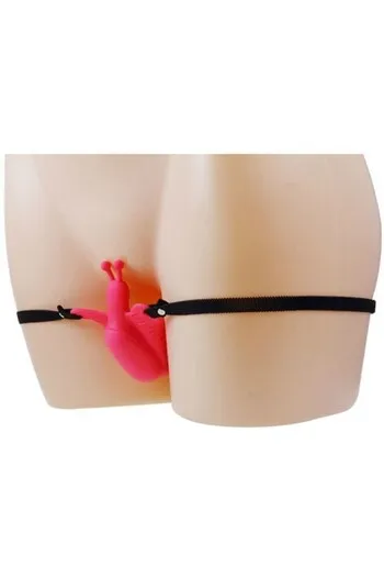 Arneo a Farfalla Vibrante con Dildo e Telecomando - 30 Modalità