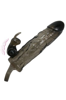 Brave Man: Realistic Penis Sleeve with Rabbit for Intense and Lasting Pleasure