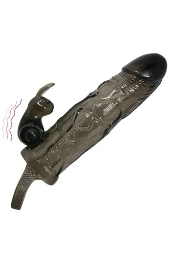 Brave Man: Realistic Penis Sleeve with Rabbit for Intense and Lasting Pleasure