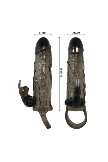 Brave Man: Realistic Penis Sleeve with Rabbit for Intense and Lasting Pleasure