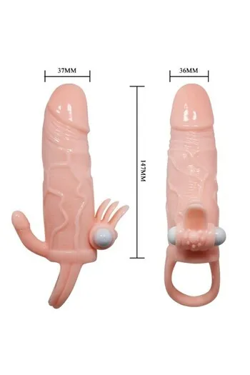 Brave Man: Realistic Penis Sleeve with Vibration | Enhance Duration and Pleasure