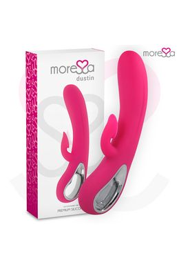 Dual stimulation vibrator with clitoral suction