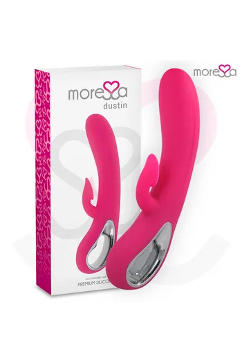 Dual stimulation vibrator with clitoral suction