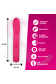 Dual stimulation vibrator with clitoral suction