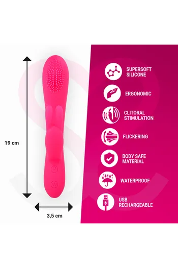 Vibratore Massaggiatore Ricaricabile Gino - 7 Funzioni