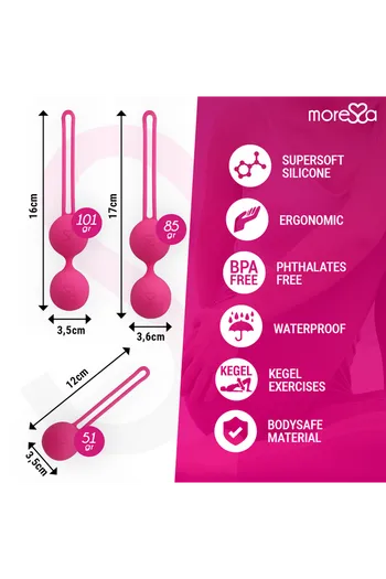Bolle Vaginali Moressa OSIAN SET - Allenamento Pavimento Pelvico | Tonificazione e Salute