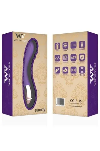 Vibratore G-Spot Womanvibe Sunny: Design Curvo e Silenzioso