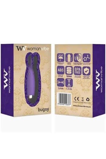 Womanvibe Bugsy: Rabbit Vibrator for Clitoral Stimulation with 11,000 RPM - Power and Discretion