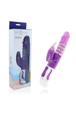 Guppy Intense - Rotating Rabbit Vibrator with Clitoral Stimulation | 12 Speeds
