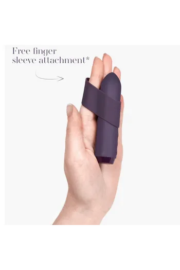 Bullet Vibrator with Finger Sleeve - Rechargeable and Waterproof Sex Toy