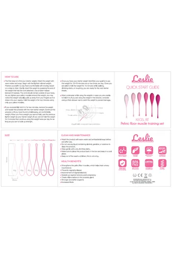 Leslie Vaginal Set - Pelvic Floor Muscle Trainer | Enhance Orgasms