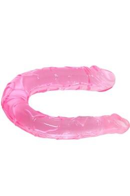 Transparent Double Dildo TPR - 2 in 1 Stimulation for Intense Experiences