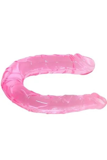Dildo Doppio Trasparente TPR - Stimolazione 2 in 1 per Esperienze Intense