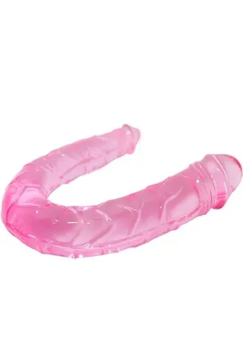 Dildo Doppio Trasparente TPR - Stimolazione 2 in 1 per Esperienze Intense