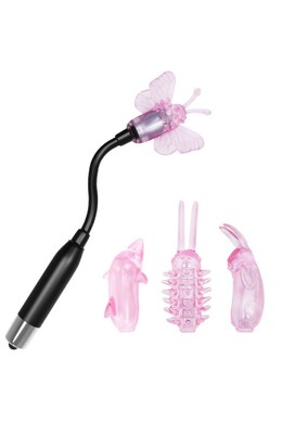 Flexible Wand Vibrator with 4 Attachments - Intense and Versatile Stimulation