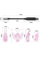Flexible Wand Vibrator with 4 Attachments - Intense and Versatile Stimulation