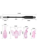 Vibratore a Bacchetta Flessibile con 4 Testine - Stimolazione Intensa e Versatile