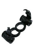 Anello Vibro Uomo con Coniglio Clitorideo - Stimolazione Intensa per Coppie