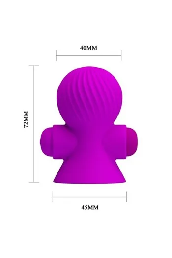 Stimolatore per Capezzoli Pretty Love - 12 Modi Vibrazione, Ricaricabile USB