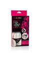 Black lace thong with removable vibrating bullet