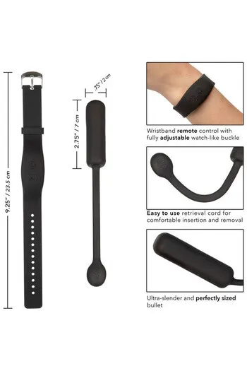Petite Bullet: Powerful Mini Vibrator with Wristband Control for Adventurous Couples
