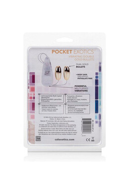 Pocket Exotics: Golden Double Bullet Vibrators - Safe & Sensual Pleasure