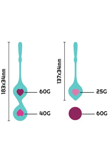 Deva by Rithual: Pelvic Training Kit with 4 Vaginal Balls for Toning and Enhancing Pleasure