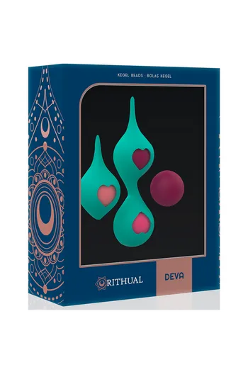 Deva by Rithual: Pelvic Training Kit with 4 Vaginal Balls for Toning and Enhancing Pleasure