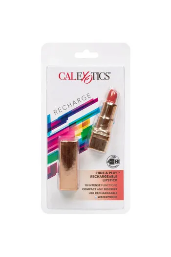 Hide & Play™ - Discreet Lipstick-Shaped Massager for Intimate Pleasure