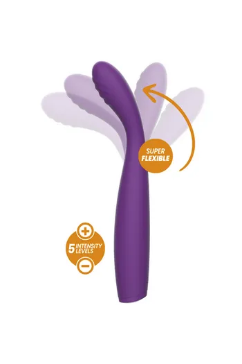 Powerful and flexible vibrator for intense pleasure